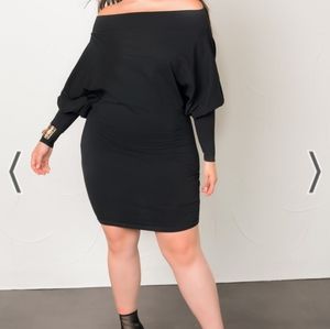 Rebdolls plus size black mini dress 5x